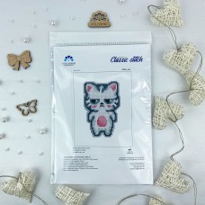 Брелок - Кіт  для вишивки хрестиком на пластиковій канві Virena VPC_007
